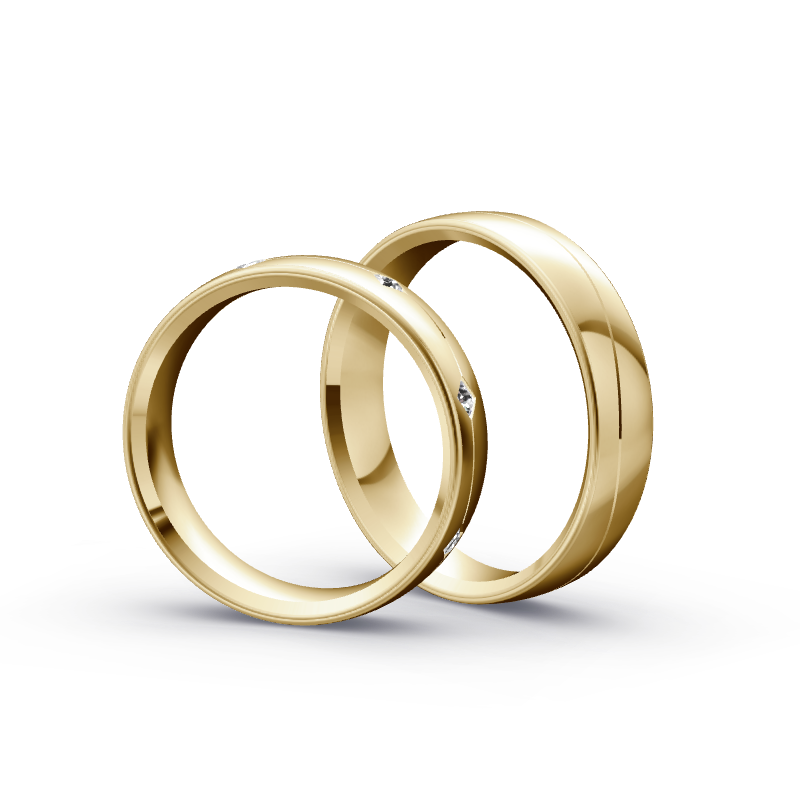 Miniaturbild: Trauringe TL6762 - Gelbgold (Poliert) | Eheringe aus Gold