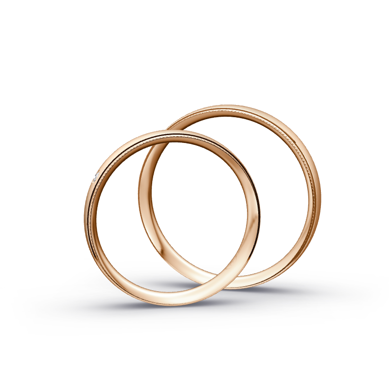 Miniaturbild: Trauringe TL1173 - Rotgold (Sandmatt fein) | Eheringe aus Gold