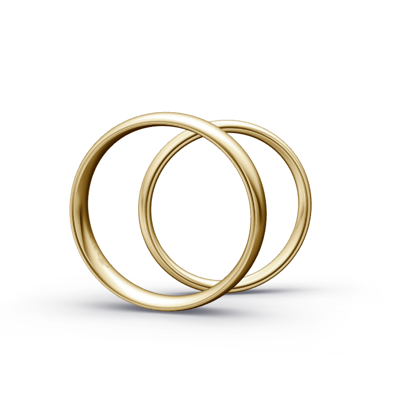 Miniaturbild: Trauringe TL7692 - Gelbgold (Poliert) | Eheringe aus Gold