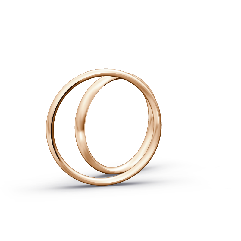 Miniaturbild: Trauringe TL9989 - Rotgold (Poliert) | Eheringe aus Gold