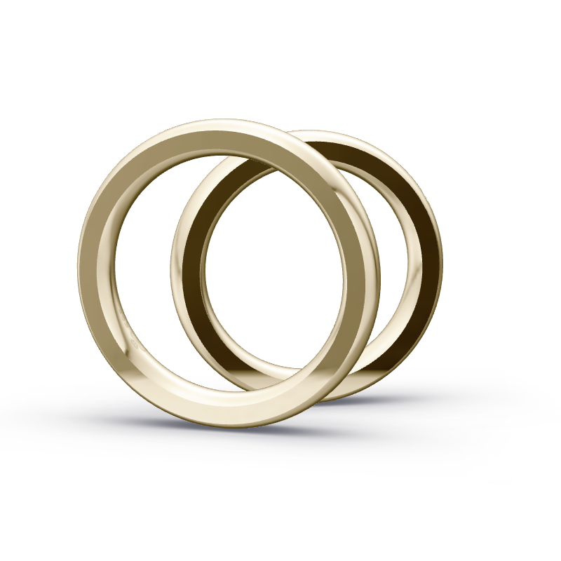 Miniaturbild: Trauringe TL8747 - Chamois (Altweißgold)