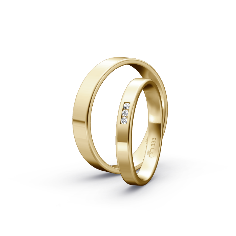 Miniaturbild: Trauringe TL3724 - Gelbgold (Poliert) | Eheringe aus Gold