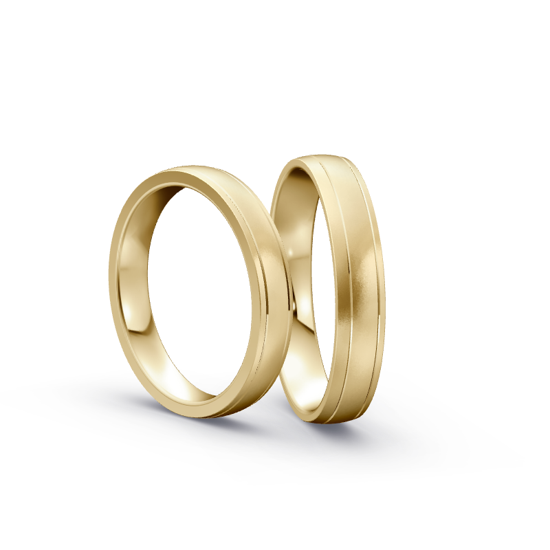Miniaturbild: Trauringe TL8956 - Gelbgold (Sandmatt fein) | Eheringe aus Gold