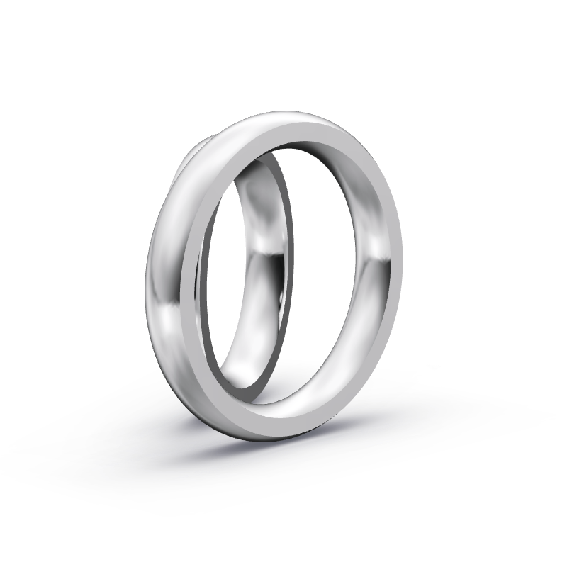 Miniaturbild: Trauringe TL8747 - Weißgold (Poliert) | Eheringe aus Gold