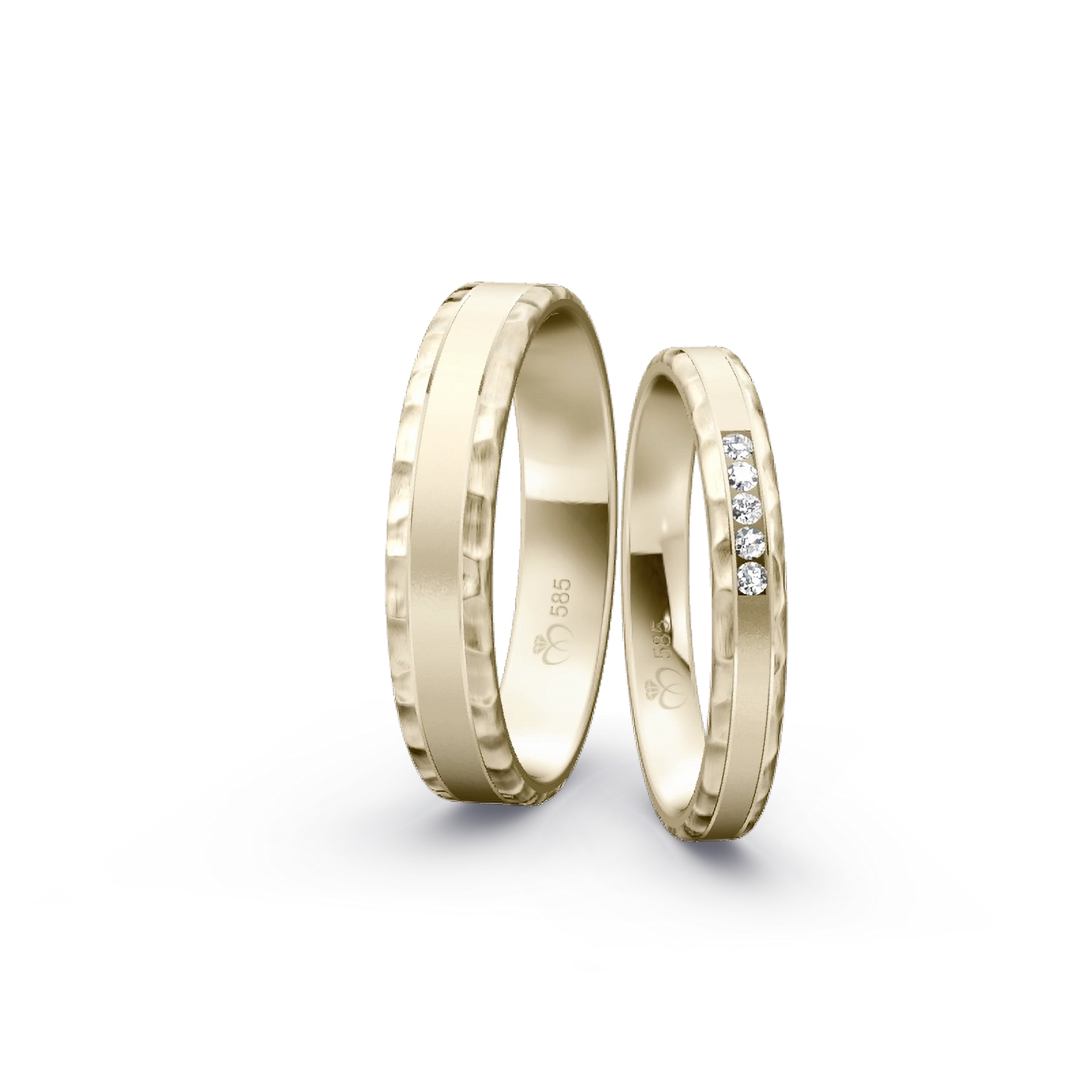 Trauringe TL6962 - Chamois (Altweißgold)