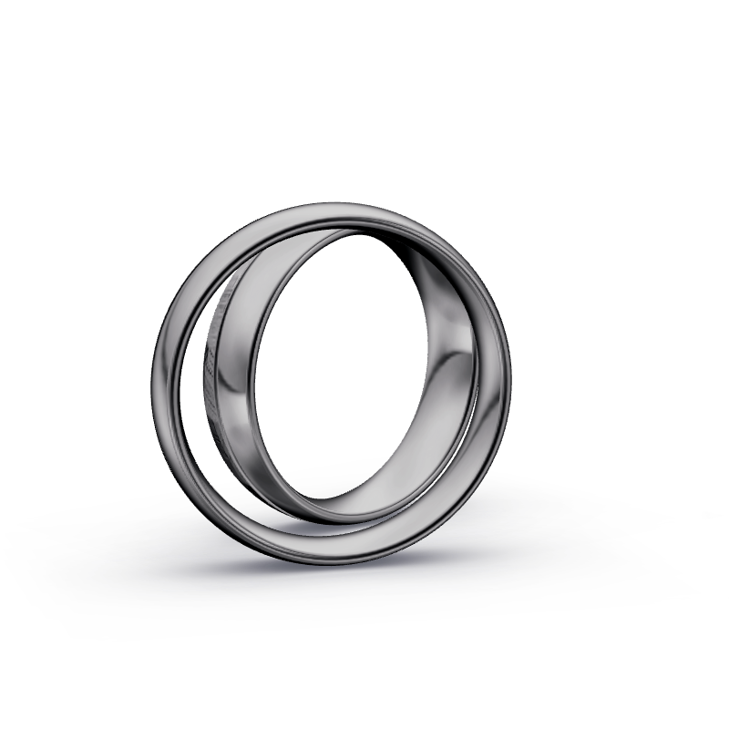 Miniaturbild: Trauringe TL7204 - Tantal (Poliert / Fels) | 999er Tantal Ring