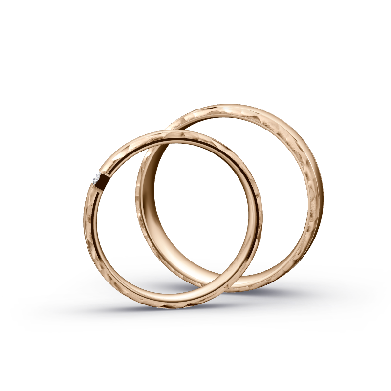 Miniaturbild: Trauringe TL8333 - Roségold (Koralle / poliert) | Eheringe aus Gold