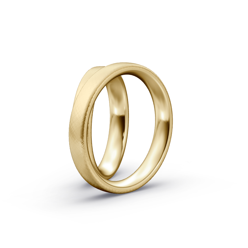 Miniaturbild: Trauringe TL7756 - Gelbgold (Kreuzmatt) | Eheringe aus Gold