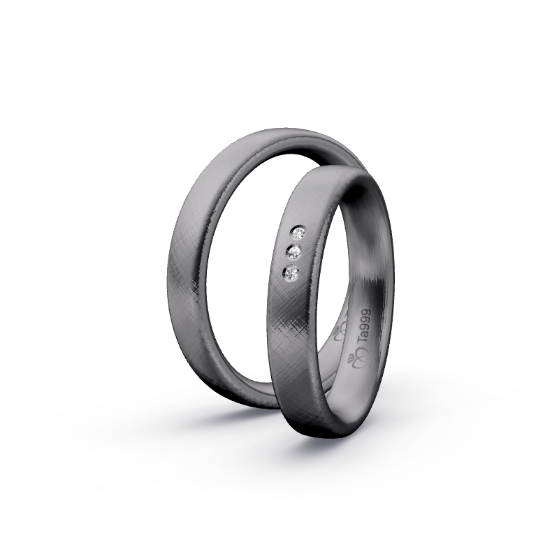 Miniaturbild: Trauringe TL7756 - Tantal (Kreuzmatt) | 999er Tantal Ring