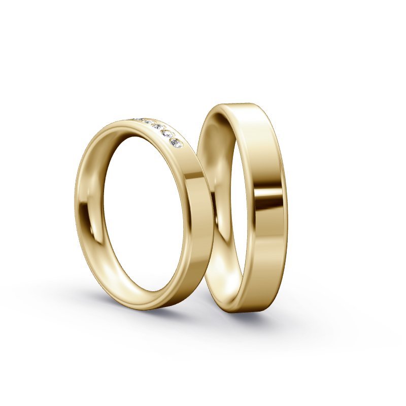Miniaturbild: Trauringe TL6597 - Gelbgold (Poliert) | Eheringe aus Gold