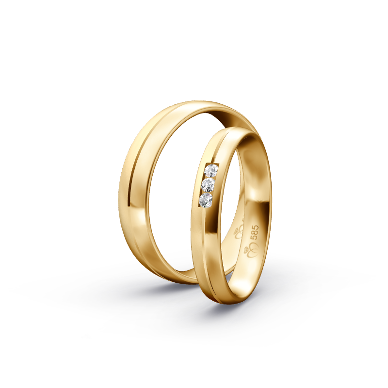 Miniaturbild: Trauringe TL7997 - Sattgelb-Gold
