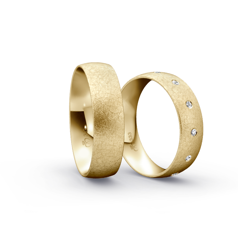 Miniaturbild: Trauringe TL2043 - Gelbgold (Eismatt) | Eheringe aus Gold