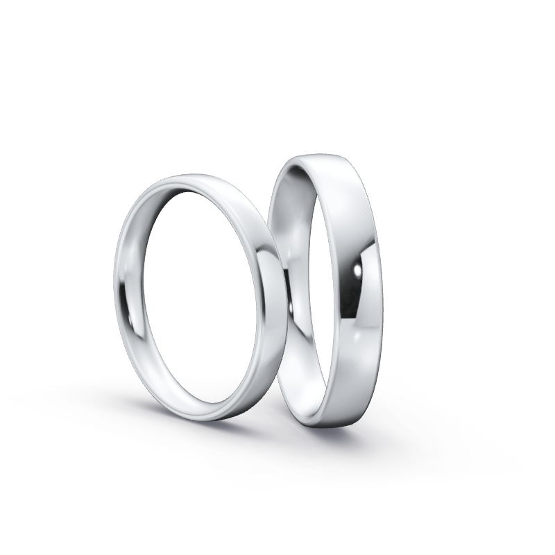 Miniaturbild: Ringpaar TL9429 - Silber
