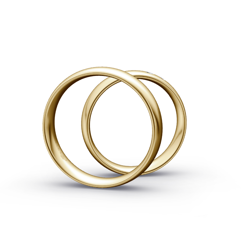 Miniaturbild: Trauringe TL4437 - Gelbgold (Poliert) | Eheringe aus Gold