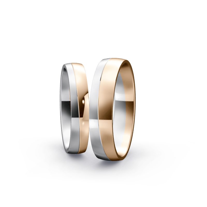 Miniaturbild: Trauringe TL2505 - Roségold/Weißgold