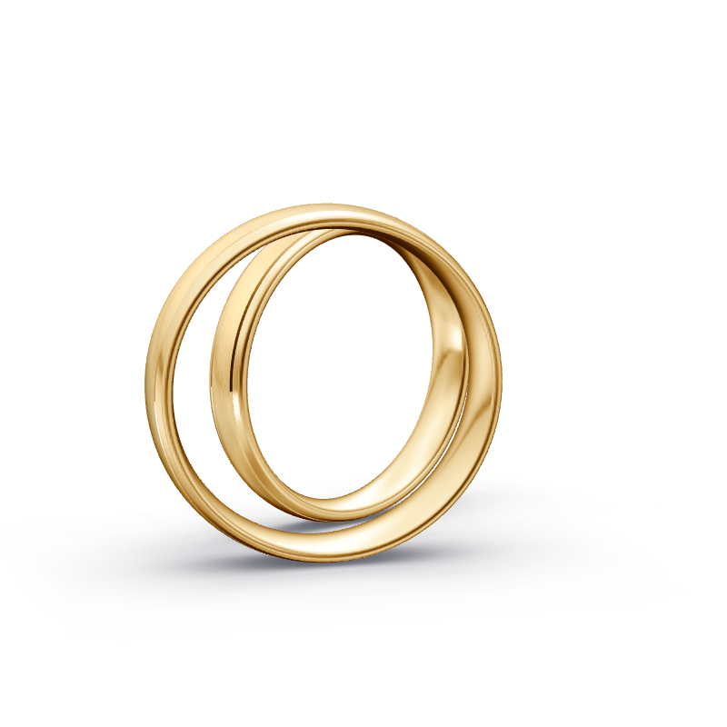 Miniaturbild: Trauringe TL8514 - Sattgelb-Gold