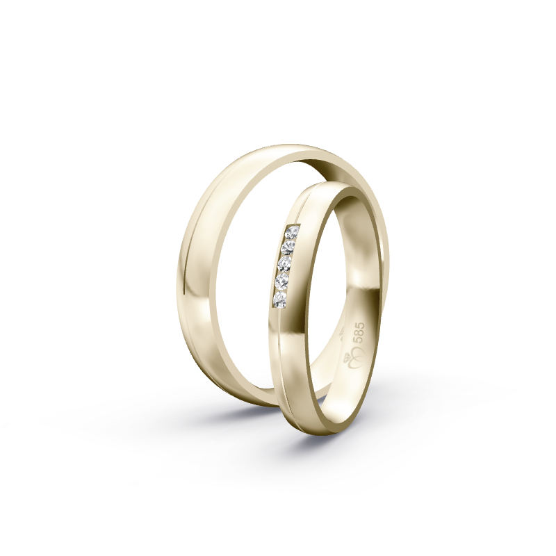 Miniaturbild: Trauringe TL7149 - Chamois (Altweißgold)