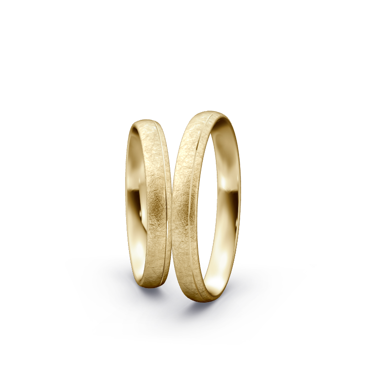 Miniaturbild: Trauringe TL8990 - Gelbgold (Eismatt) | Eheringe aus Gold