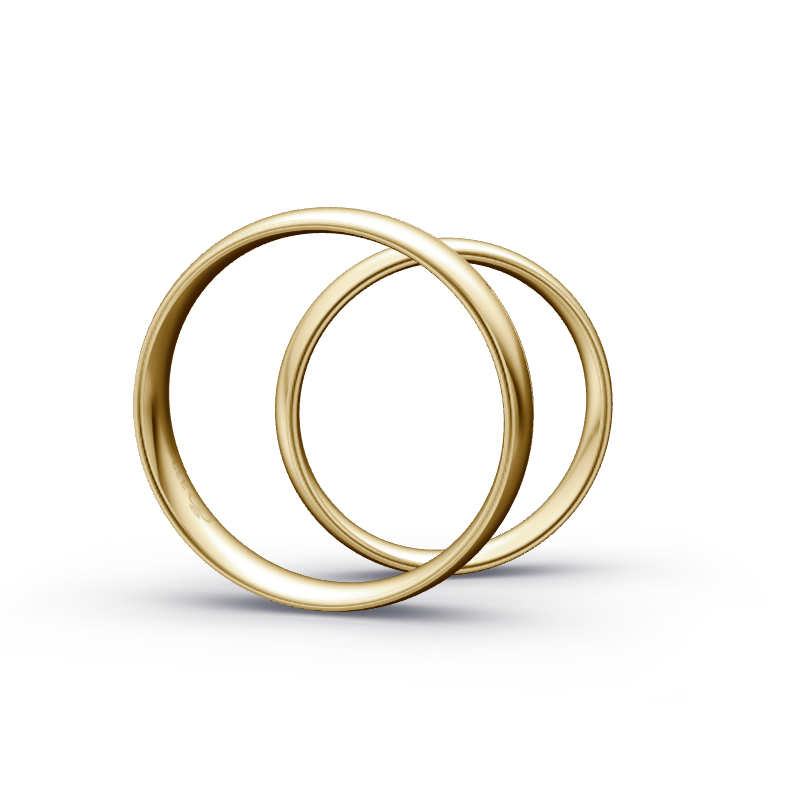 Miniaturbild: Trauringe TL6618 - Gelbgold (Poliert / Eismatt) | Eheringe aus Gold