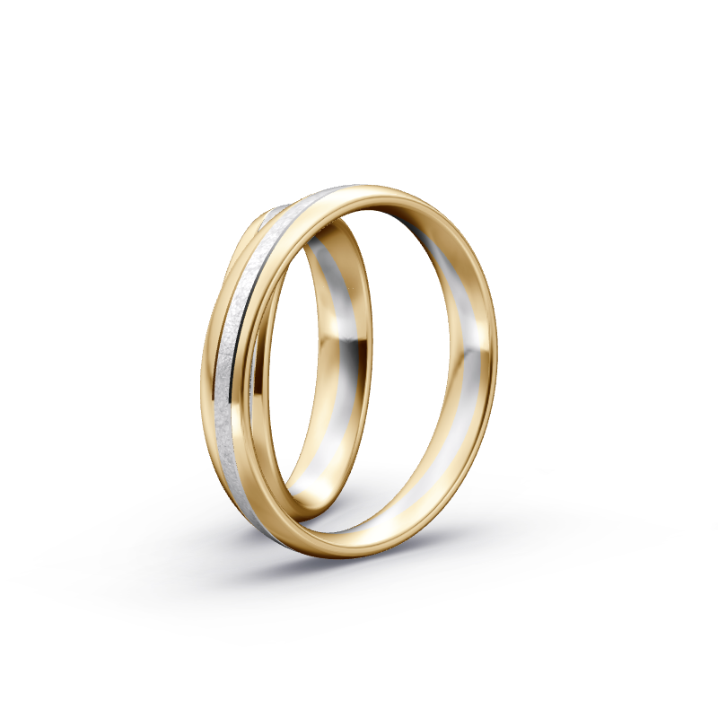 Miniaturbild: Trauringe TL5304 - Gelbgold/Weißgold