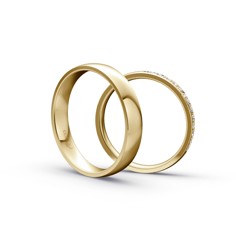 Miniaturbild: Trauringe TL4040 - Gelbgold (Poliert) | Eheringe aus Gold