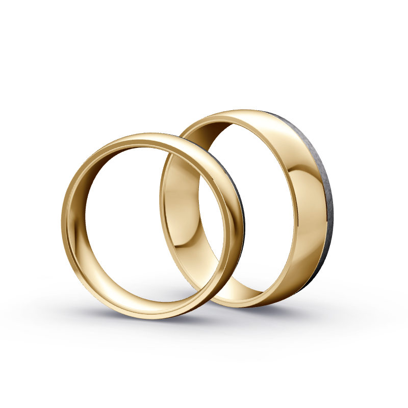 Miniaturbild: Trauringe TL3042 - Tantal/Gelbgold