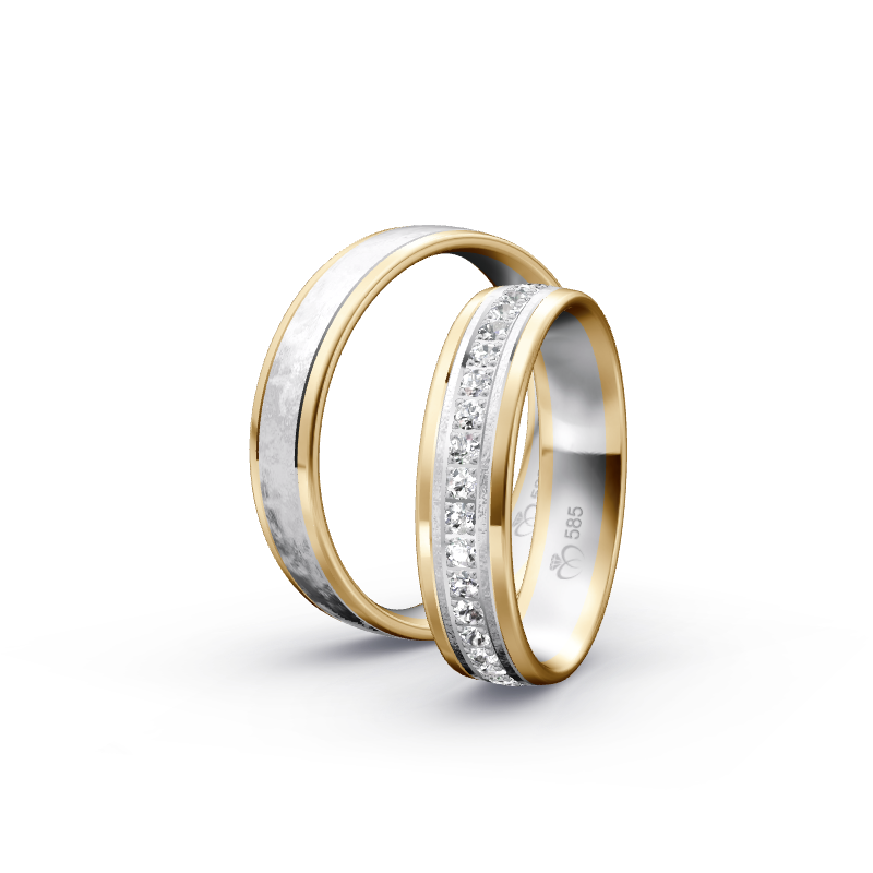 Miniaturbild: Trauringe TL9266 - Gelbgold/Weißgold