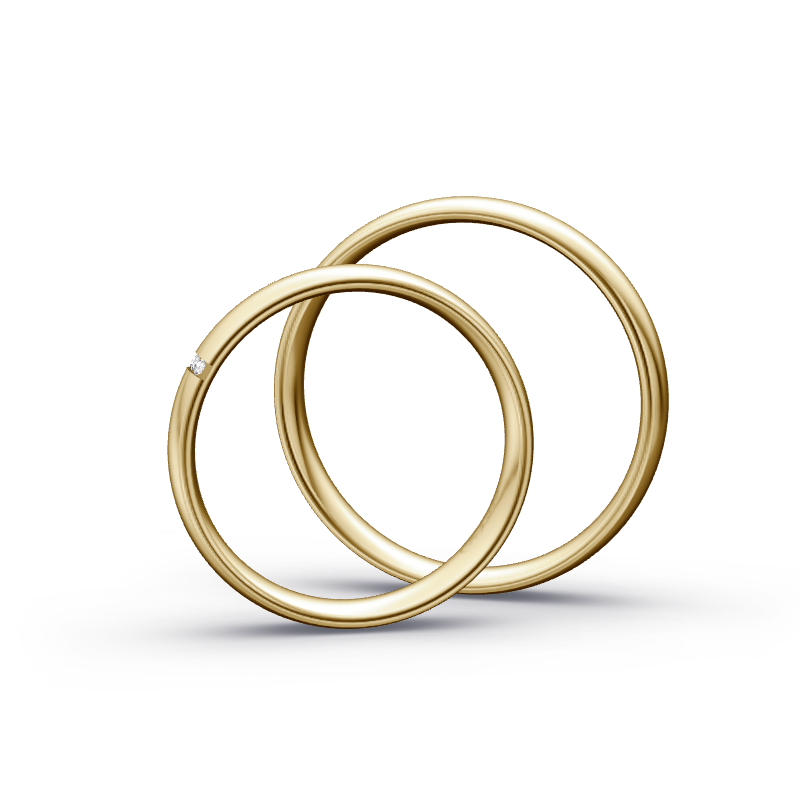 Miniaturbild: Trauringe TL7784 - Gelbgold (Poliert) | Eheringe aus Gold