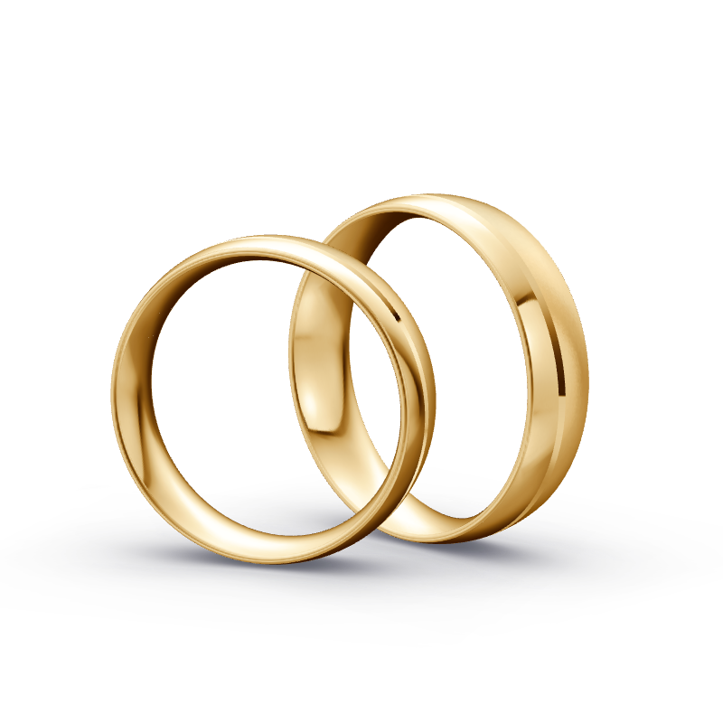 Miniaturbild: Trauringe TL6752 - Sattgelb-Gold
