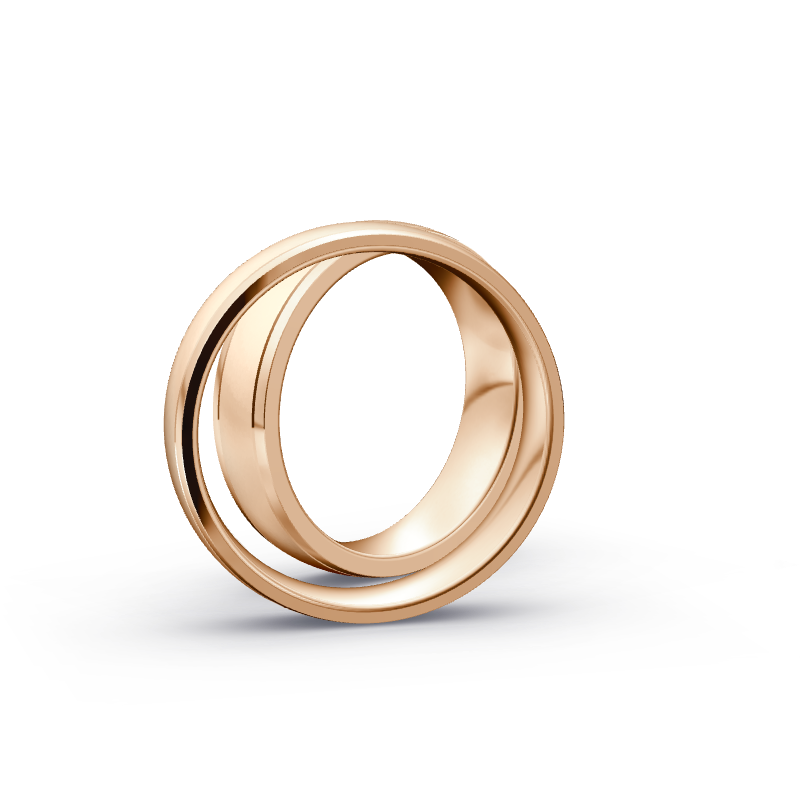 Miniaturbild: Trauringe TL9203 - Rotgold (Poliert / Sandmatt fein) | Eheringe aus Gold