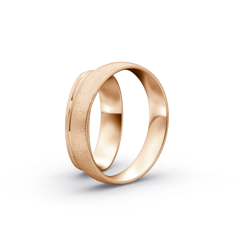 Miniaturbild: Trauringe TL9849 - Rotgold (Kreismatt) | Eheringe aus Gold