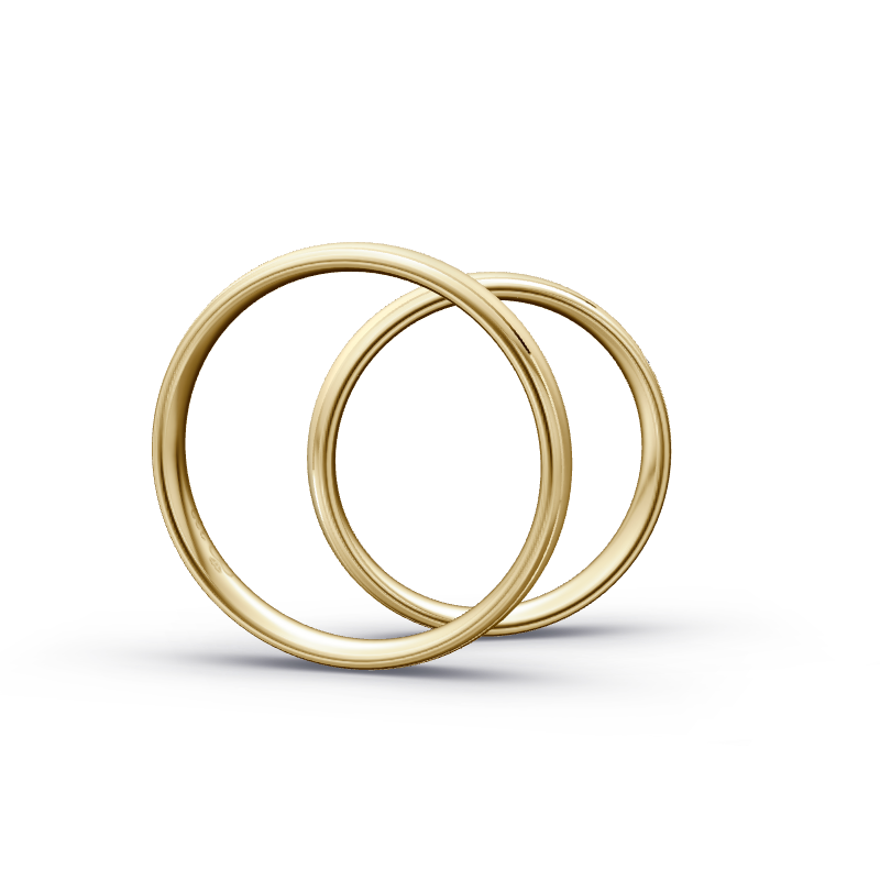 Miniaturbild: Trauringe TL4544 - Gelbgold (Sandmatt fein / poliert) | Eheringe aus Gold