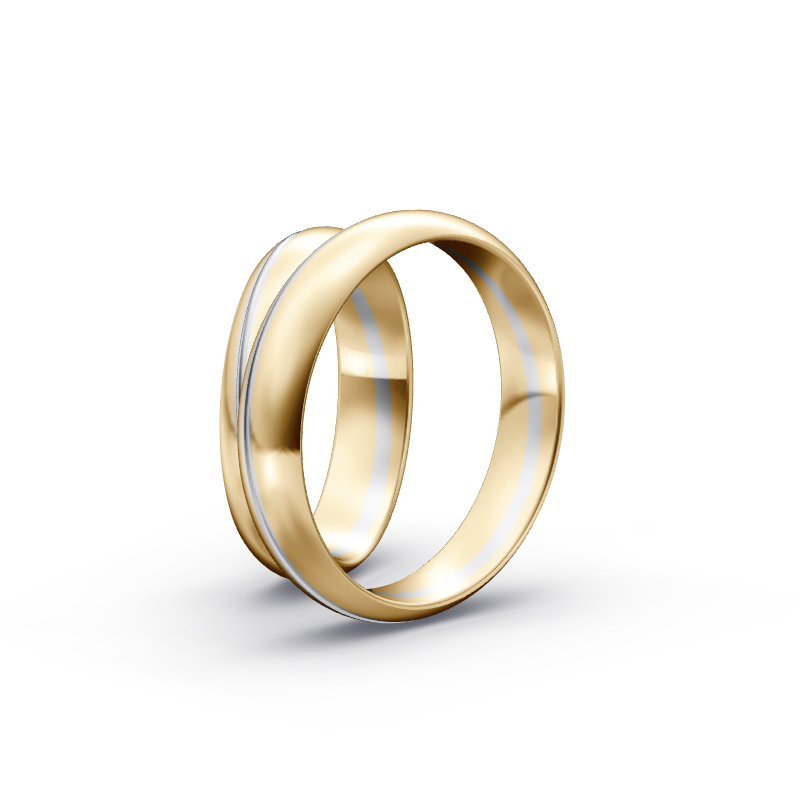 Miniaturbild: Trauringe TL4431 - Gelbgold/Weißgold