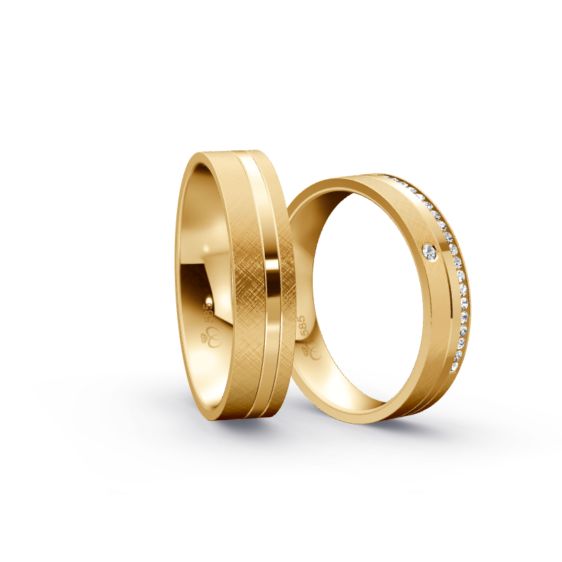 Miniaturbild: Trauringe TL6738 - Sattgelb-Gold