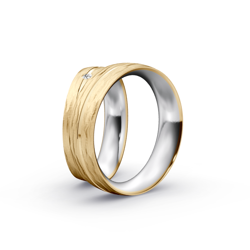 Miniaturbild: Trauringe TL6730 - Gelbgold/Weißgold