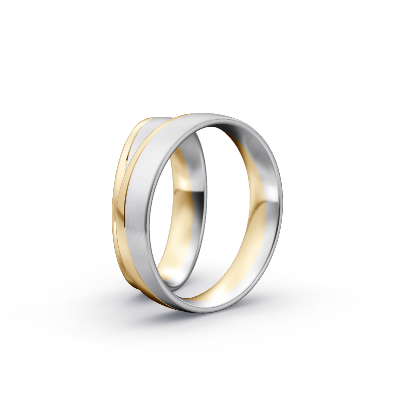 Miniaturbild: Trauringe TL4717 - Gelbgold/Weißgold