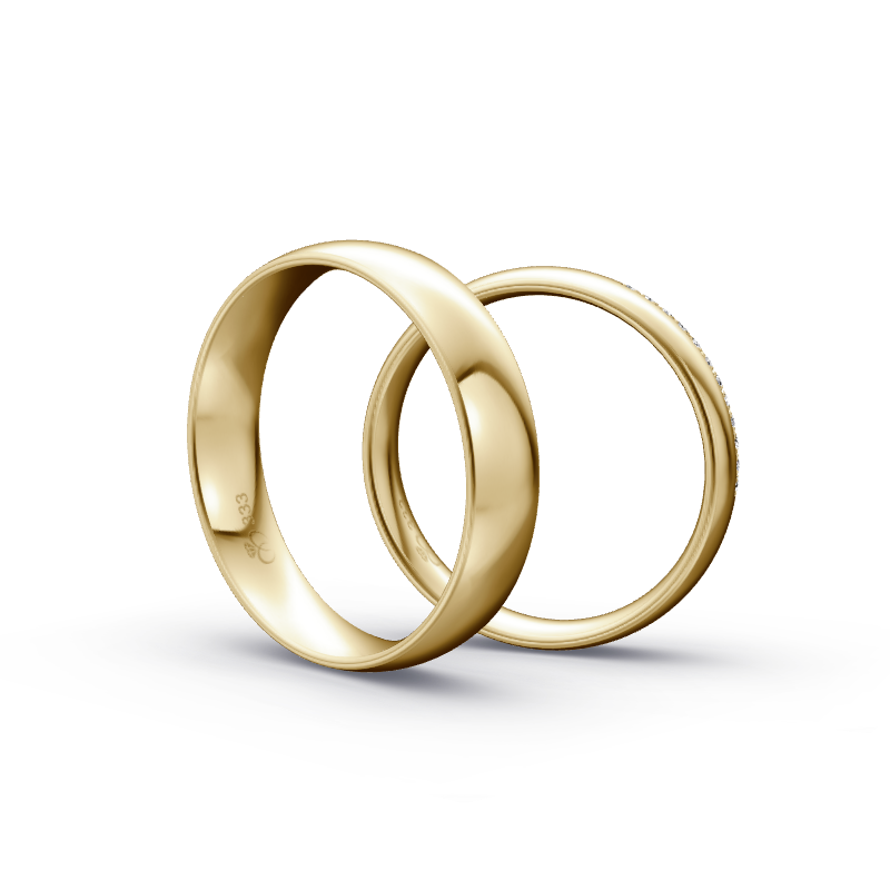 Miniaturbild: Trauringe TL9072 - Gelbgold (Poliert) | Eheringe aus Gold