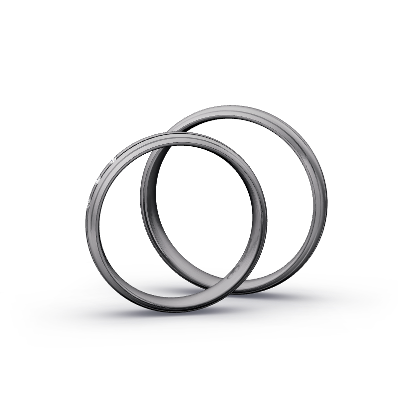 Miniaturbild: Trauringe TL8974 - Tantal (Sandmatt fein) | 999er Tantal Ring
