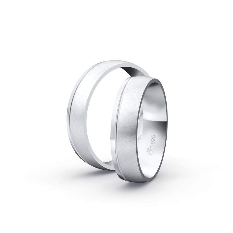 Miniaturbild: Ringpaar TL4133 - Silber
