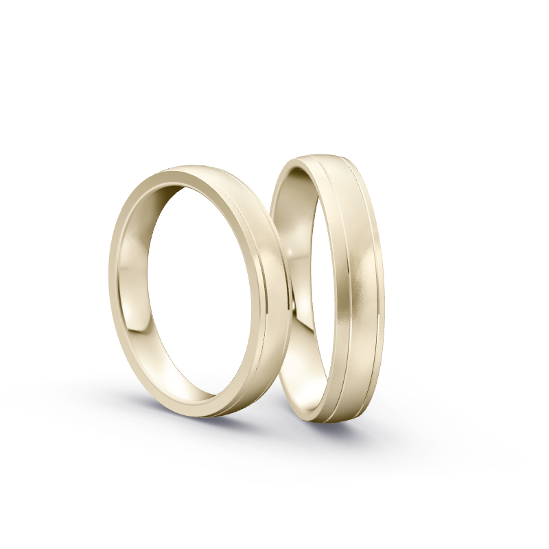 Miniaturbild: Trauringe TL8956 - Chamois (Altweißgold)