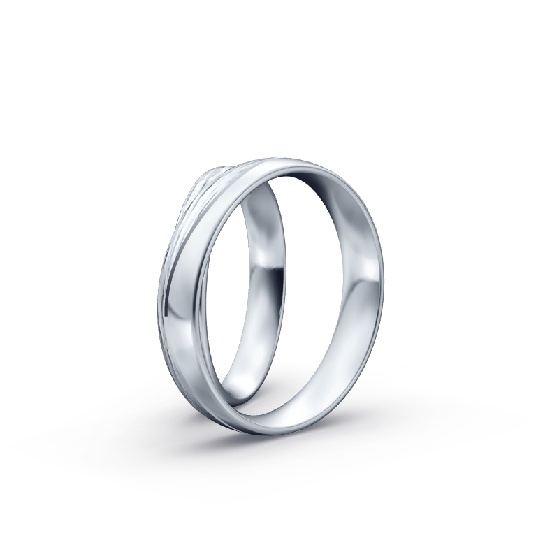 Miniaturbild: Trauringe TL7625 - Platin (Wasserfall / poliert) mit Brillanten