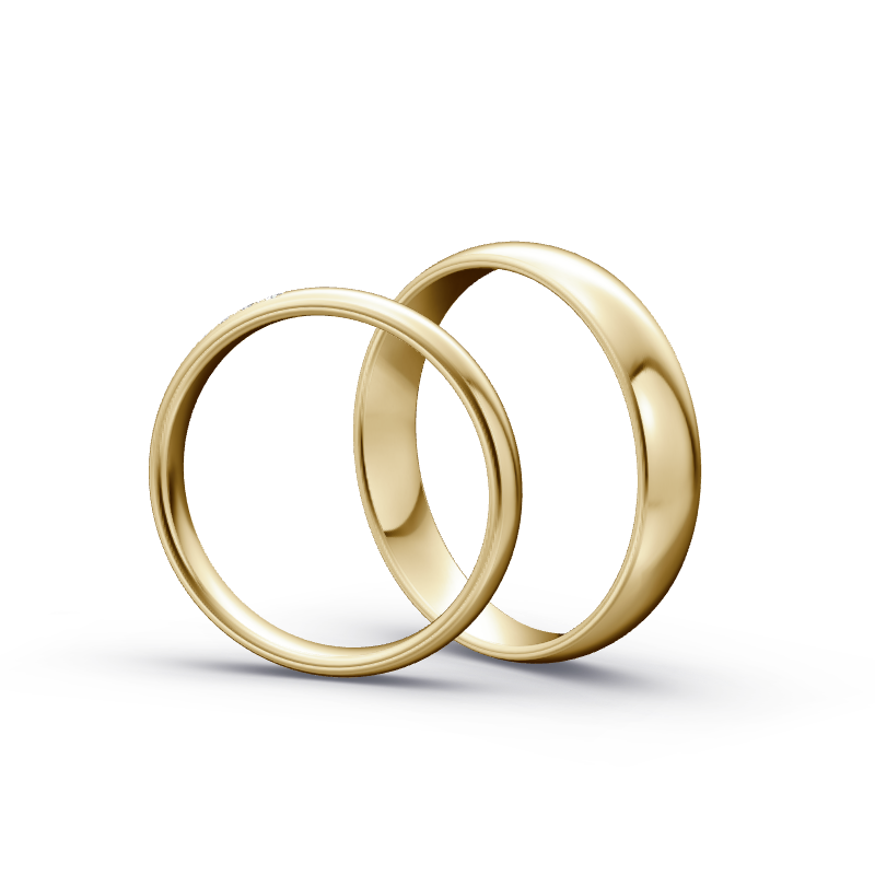Miniaturbild: Trauringe TL7748 - Gelbgold (Poliert) | Eheringe aus Gold