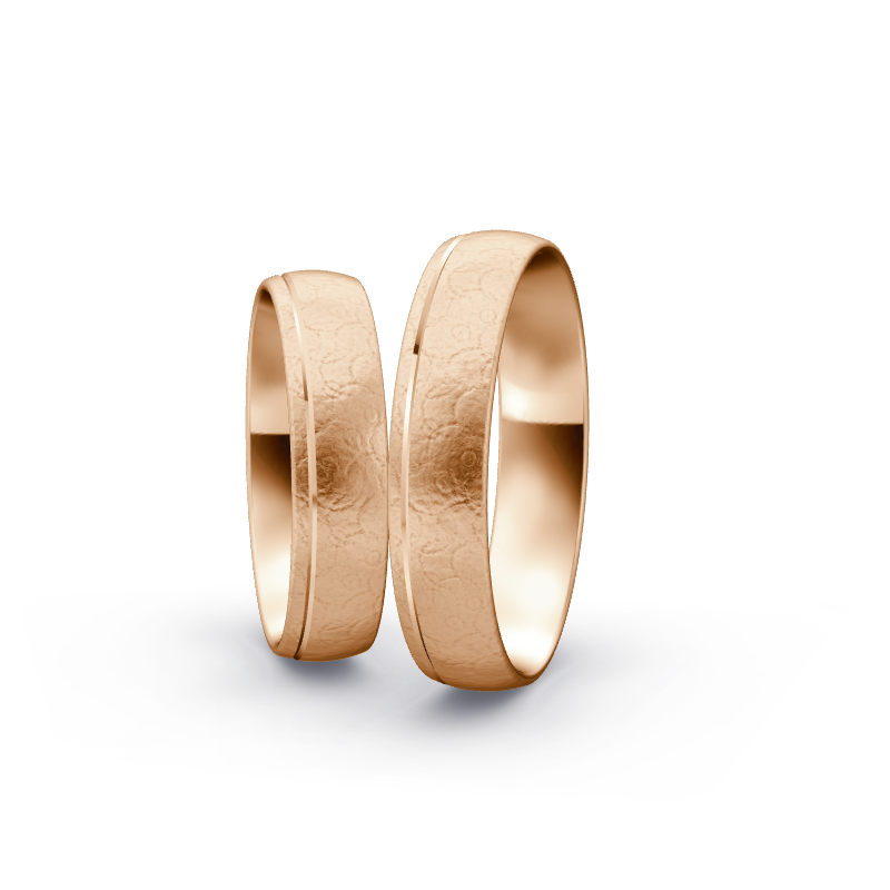 Miniaturbild: Trauringe TL9849 - Rotgold (Kreismatt) | Eheringe aus Gold