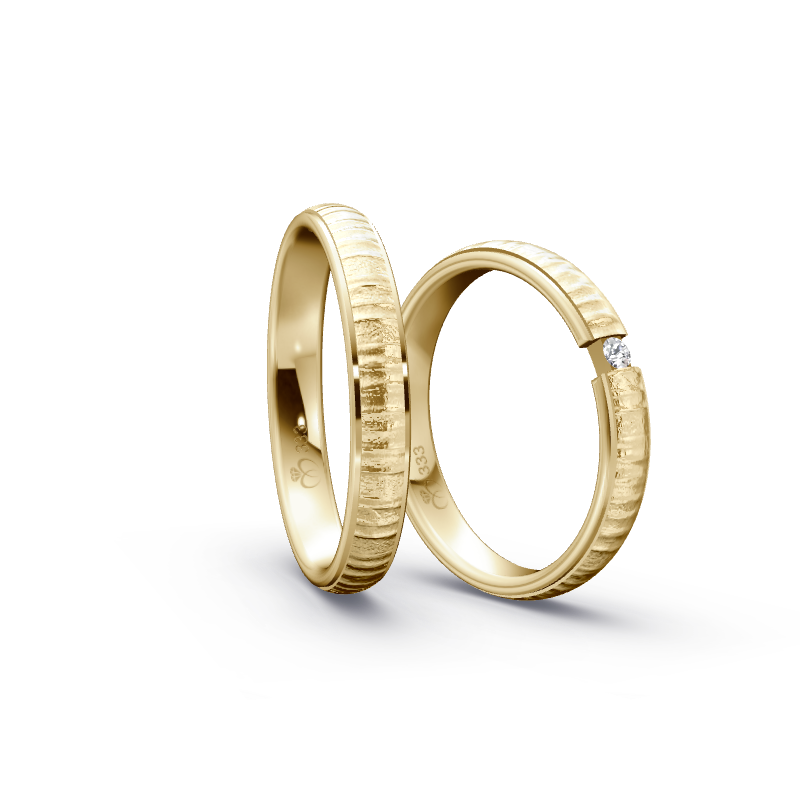 Miniaturbild: Trauringe TL9655 - Gelbgold (Relief) | Eheringe aus Gold