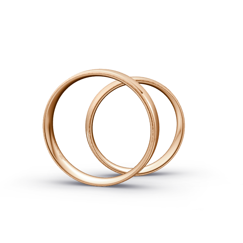 Miniaturbild: Trauringe TL5366 - Rotgold (Kreuzmatt) | Eheringe aus Gold