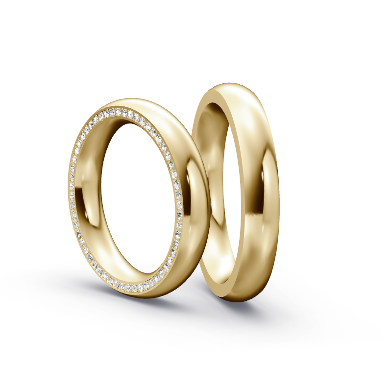Miniaturbild: Trauringe TL8747 - Gelbgold (Poliert) | Eheringe aus Gold
