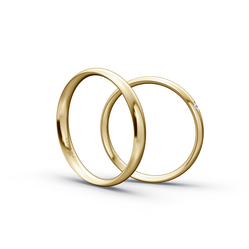 Miniaturbild: Trauringe TL9989 - Gelbgold (Poliert) | Eheringe aus Gold