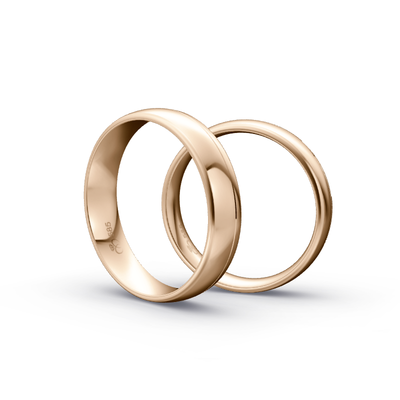 Miniaturbild: Trauringe TL3462 - Roségold (Poliert) | Eheringe aus Gold