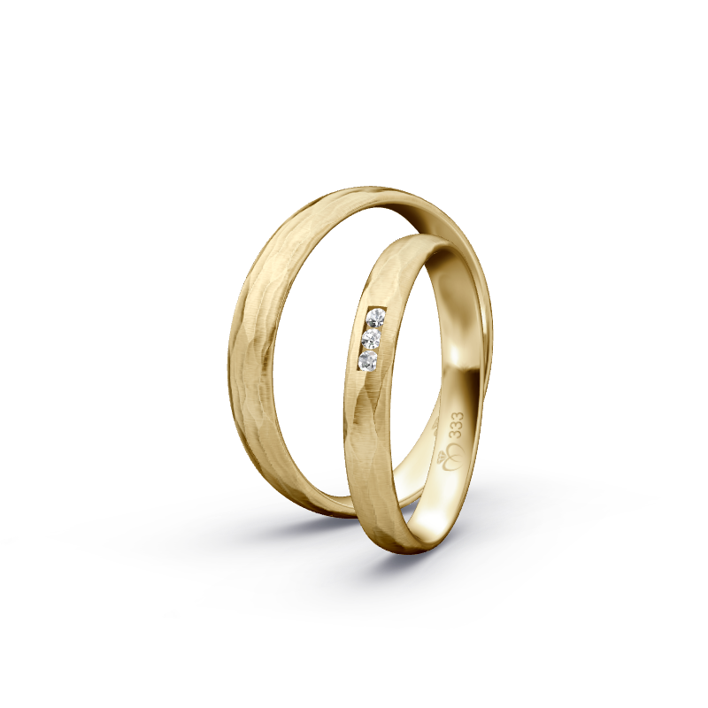 Miniaturbild: Trauringe TL5832 - Gelbgold (Relief längs) | Eheringe aus Gold