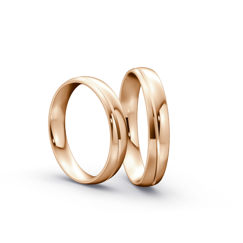 Miniaturbild: Trauringe TL1118 - Rotgold (Poliert) | Eheringe aus Gold